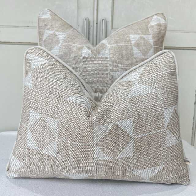Cushions Made in Fermoie Flag Decorative Beige Neutral Linen Cushion Pillow Throw Cover - image 1