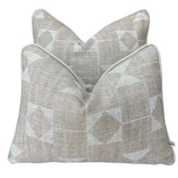 Cushions Made in Fermoie Flag Decorative Beige Neutral Linen Cushion Pillow Throw Cover - thumbnail 2