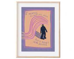 Wanted To Surf Art Print - Funny Minimalist Surfer Poster - thumbnail 1