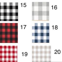 Custom Buffalo Check Valance - Farmhouse Country Roll-Up Shade - thumbnail 3