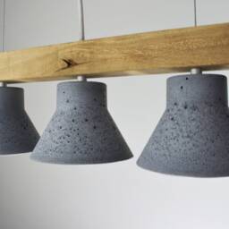 Minimalist Concrete Pendant Light Handmade Dining Room Lighting - thumbnail 2