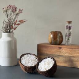 Coconut Candles in Shell - Food Lookalike Gifts Decorative House Warming Tropical Gift - thumbnail 3