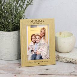 Mum I Love You Personalised Photo Frame For Mothers Day Gift Picture Mummy Wooden Step On - thumbnail 2