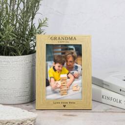 Mum I Love You Personalised Photo Frame For Mothers Day Gift Picture Mummy Wooden Step On - thumbnail 3
