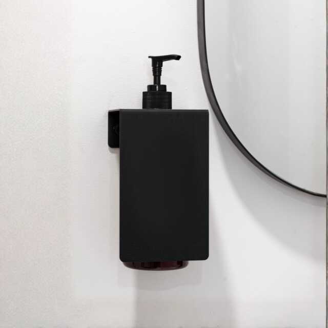 Black Stainless Steel Soap Dispenser, Modern Bathroom Accessory, Liquid Bottle Holders, Sapo - image 1