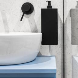 Black Stainless Steel Soap Dispenser, Modern Bathroom Accessory, Liquid Bottle Holders, Sapo - thumbnail 2