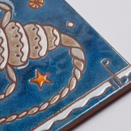 Scorpio Zodiac Sign Ceramic Wall Art Handpainted Baby Shower Gift Constellation Map Birthday Astrological Tile Elements Horoscope - thumbnail 3