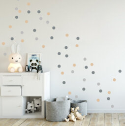 Polka Dot Wall Decals 3-Colored, 5cm Multi-Colored Stickers in Sets Of 60, 90 Or 120 Confetti Dots, Nursery Kids-Room