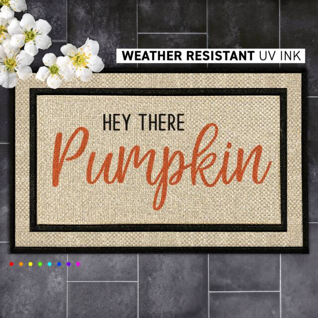 Hey There Pumpkin Doormat - Customizable Fall Decor For Your Front Porch - image 1