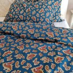 Shabby Chic Bedding Red Green Pink Rose Floral Print Cotton Queen/Cal King Super Oversized King Duvet Cover 120x98 120x120 Nurdanceyiz - thumbnail 4