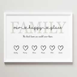Personalised Family Print Gift - New Home Unframed - thumbnail 3