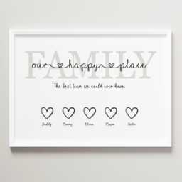Personalised Family Print Gift - New Home Unframed - thumbnail 1