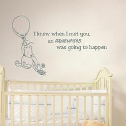 Winnie The Pooh Quote Wall Decal Vinyl Sticker Decals Quotes Adventure Decor Nursery Baby Room Art Kids Playroom X4 - thumbnail 3