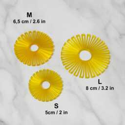 Golden Yellow Ornament Star - Recycled Plastic Decoration For Christmas, Eastern, & All Celebrations, Eco-Friendly, Flower - thumbnail 4