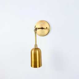 Modern Brass Wall Sconce - Classic Elegant Light Fixture - thumbnail 3