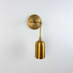 Modern Brass Wall Sconce - Classic Elegant Light Fixture - thumbnail 2