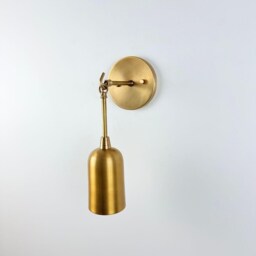 Modern Brass Wall Sconce - Classic Elegant Light Fixture - thumbnail 4