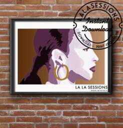 Sade - Digital Tribute-Sade Art-Music Print-Pop Music- Instant Download-Digital Download-Wall Art -90S-12x8 - thumbnail 1