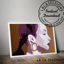 Sade - Digital Tribute-Sade Art-Music Print-Pop Music- Instant Download-Digital Download-Wall Art -90S-12x8 - thumbnail 2