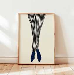 High Heels Fashion Poster, Modern Minimalist Wall Art Print, Bold Woman Style Illustration, Chic Heel Decor For Bedroom Or Closet - thumbnail 1