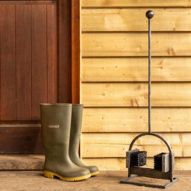 Chawton' Hand Forged Boot Brush & Scraper - image 1