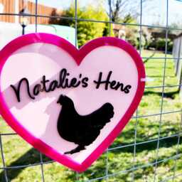 Custom Name Hen House Sign Acrylic Chicken Coop Decor - thumbnail 3
