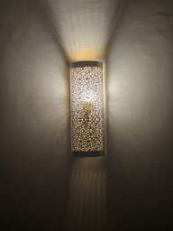 Moroccan Brass Wall Sconce Handcrafted Lamp