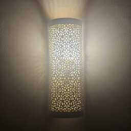 Moroccan Brass Wall Sconce Handcrafted Lamp - thumbnail 2