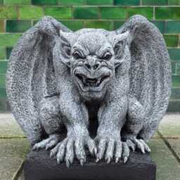 Stone Gargoyle Statue For Garden Monster Scary Figurine Outdoor Ornament Yard Creature Concrete Sculpture Gothic Gremlin Decoration - thumbnail 3