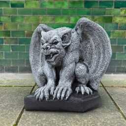 Stone Gargoyle Statue For Garden Monster Scary Figurine Outdoor Ornament Yard Creature Concrete Sculpture Gothic Gremlin Decoration - thumbnail 4