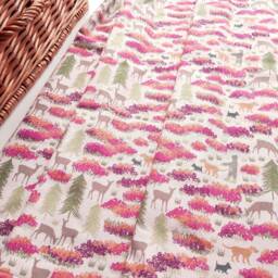 Baby Blanket - Luxurious Cotton & Plush For Newborn Nursery, Stroller, Car Highlands Woodland Deer - thumbnail 2