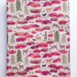 Baby Blanket - Luxurious Cotton & Plush For Newborn Nursery, Stroller, Car Highlands Woodland Deer - thumbnail 3