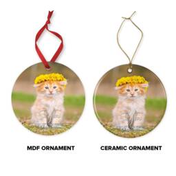 Personalized Pet Photo Christmas Ornament Custom Cat/Dog Keepsake - thumbnail 4