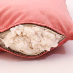 Custom Organic Cotton Throw Pillow - Any Size, Shape & Fabric On Request Washable Zip-Off Case - thumbnail 3