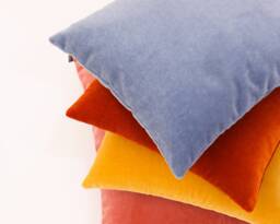Custom Organic Cotton Throw Pillow - Any Size, Shape & Fabric On Request Washable Zip-Off Case - thumbnail 1
