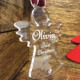 Personalised Angel Children's Tree Decoration - Baby 1st Christmas -Perfect Gift - thumbnail 2