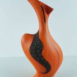 Vase/ Handmade & Hand-Painted -Decorated/ South America - thumbnail 3