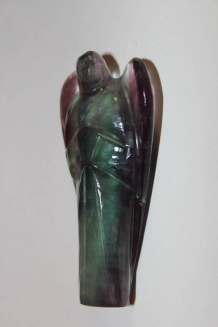 Hand Carved Fluorite Healing Angel, Gift Box Included, Free Shipping - image 1