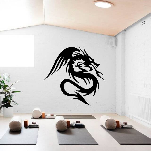 Dragon Sticker, Vinyl Wall Art Sticker, Transfer, Mural, Stencil, Easy To Apply, Instructions Included, Matt Finish - image 1