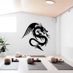 Dragon Sticker, Vinyl Wall Art Sticker, Transfer, Mural, Stencil, Easy To Apply, Instructions Included, Matt Finish