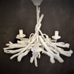 White Washed Driftwood Chandelier 3/5 Light Pendant Fitting - thumbnail 2
