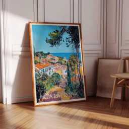 Catalonia Landscape Poster Spain Travel Wall Art - thumbnail 3