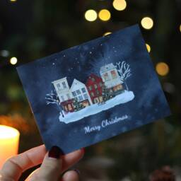 Christmas Eve Collection Christmas Pine, Gingerbread, Woodland Cabin. Natural Soy Candle Gift Set Box - thumbnail 2