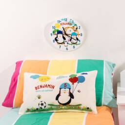 Personalised Penguin Friends Playground Clock - thumbnail 2