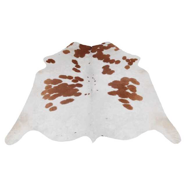 Authentic Large Brown & White Cowhide Rug - Statement Piece For Sophisticated Decor - image 1