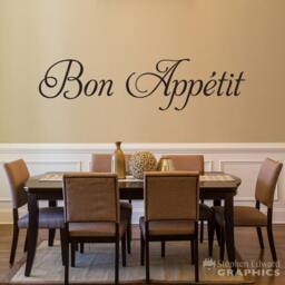 Bon Appetit Wall Decal - Kitchen Decor Dining Room - thumbnail 1