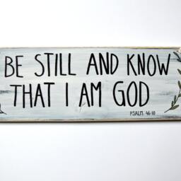 Be Still & Know That I Am God, Bible Verse On Wood, Rustic Wall Decor, Wood Sign Scripture, Signs Sayings, Art - thumbnail 2