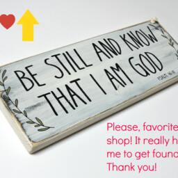 Be Still & Know That I Am God, Bible Verse On Wood, Rustic Wall Decor, Wood Sign Scripture, Signs Sayings, Art - thumbnail 4