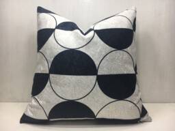 Ikat Throw Pillow Cover 20x20, Silk Blend, Decorative Accent Cushion