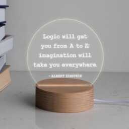 Engraved Usb Mini Desk Lamp - Inspirational Quotes Gifts For Men Women Unique Birthday Gift 7 Light Colour Options - thumbnail 1
